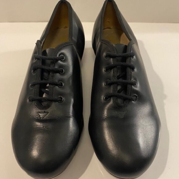 Capezio Black Leather Tap Shoes Womens Size 9.5 - Picture 2 of 15